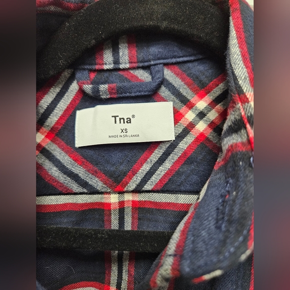 Aritzia Tna Plaid Button Up - Picture 3 of 5